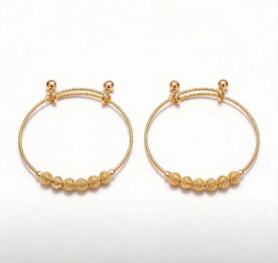 Golden Beaded Hand Bracelet