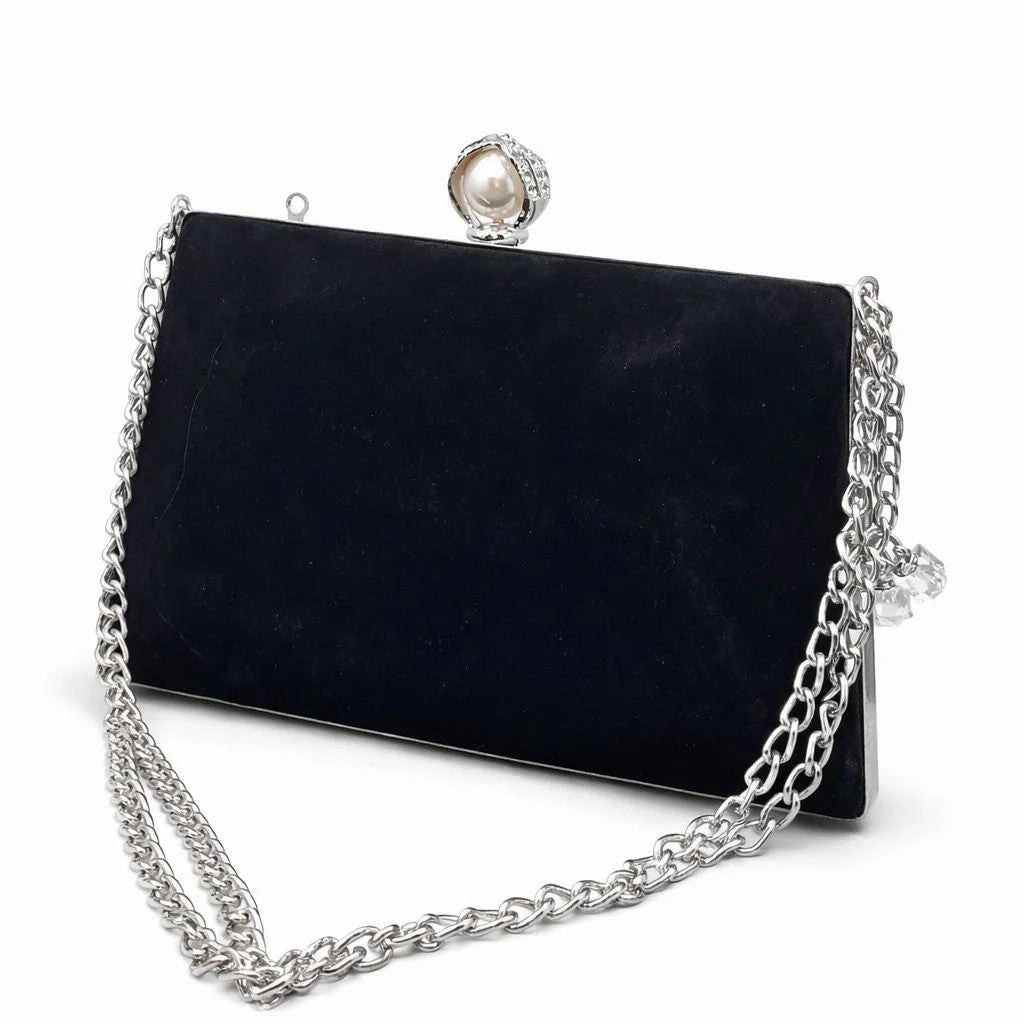 Pearl Clasp Evening Clutch
