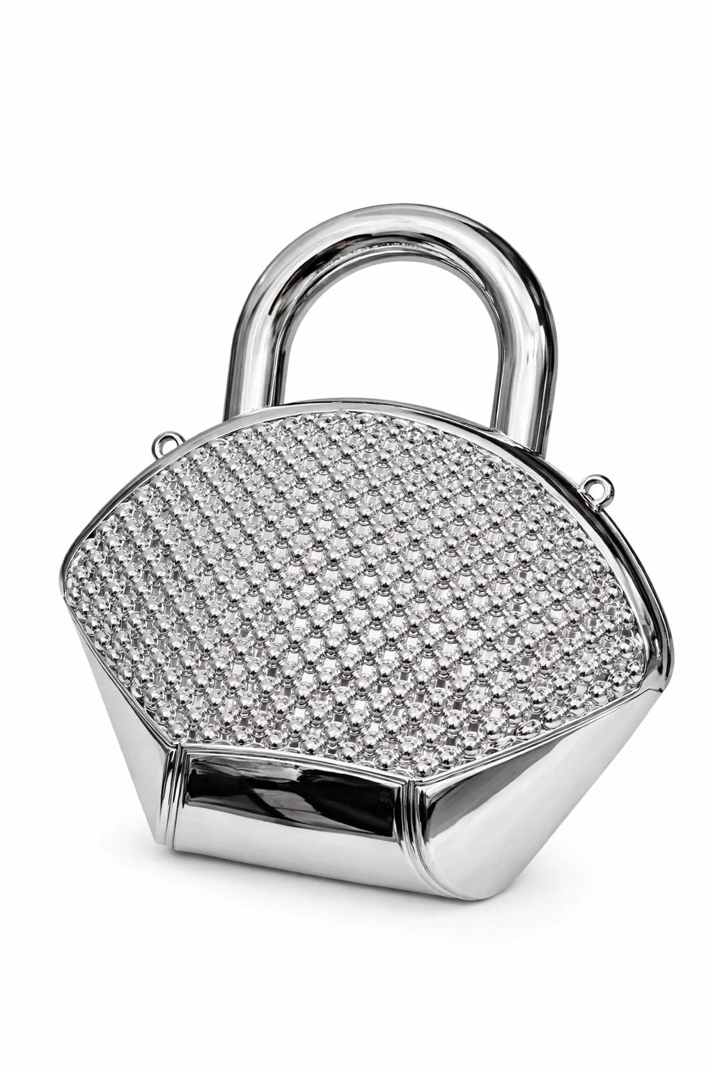 Golden Lock Handle Clutch