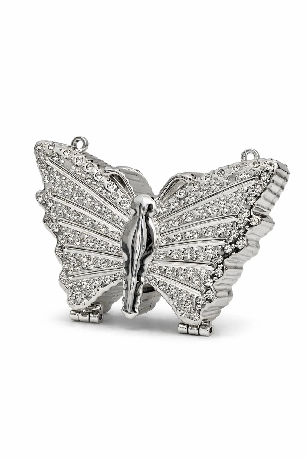 Golden Butterfly Crystal Clutch