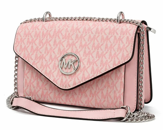 Charcoal Monogram Chain Crossbody Bag