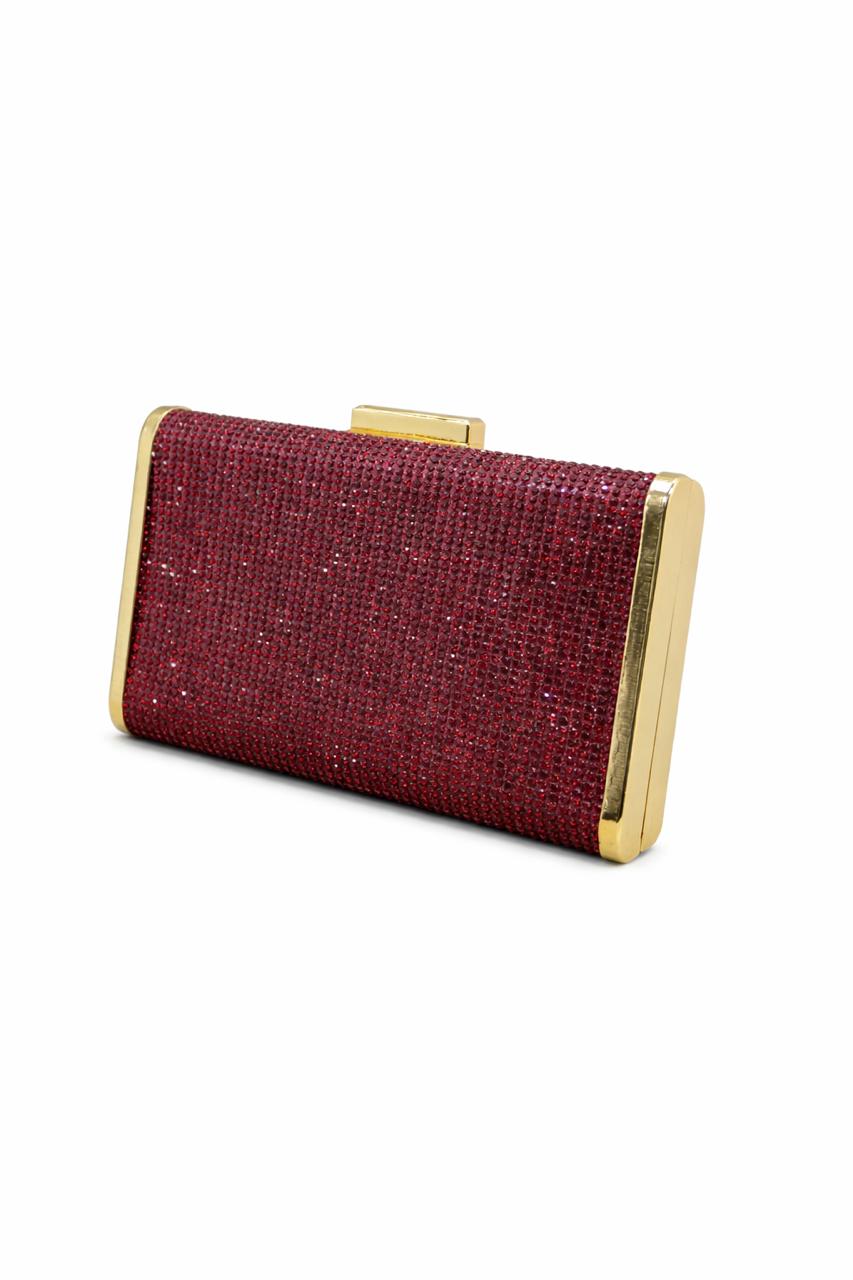 Golden Crystal Evening Clutch