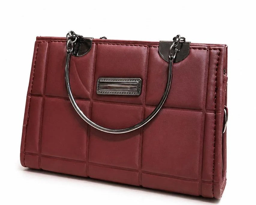Sage Quilted Top Handle Handbag