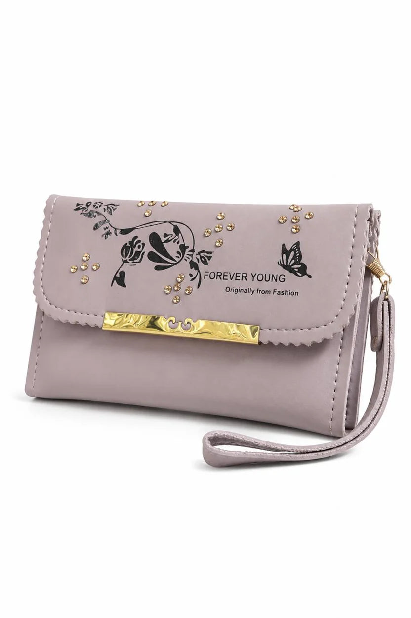 Emerald Floral Wristlet Wallet