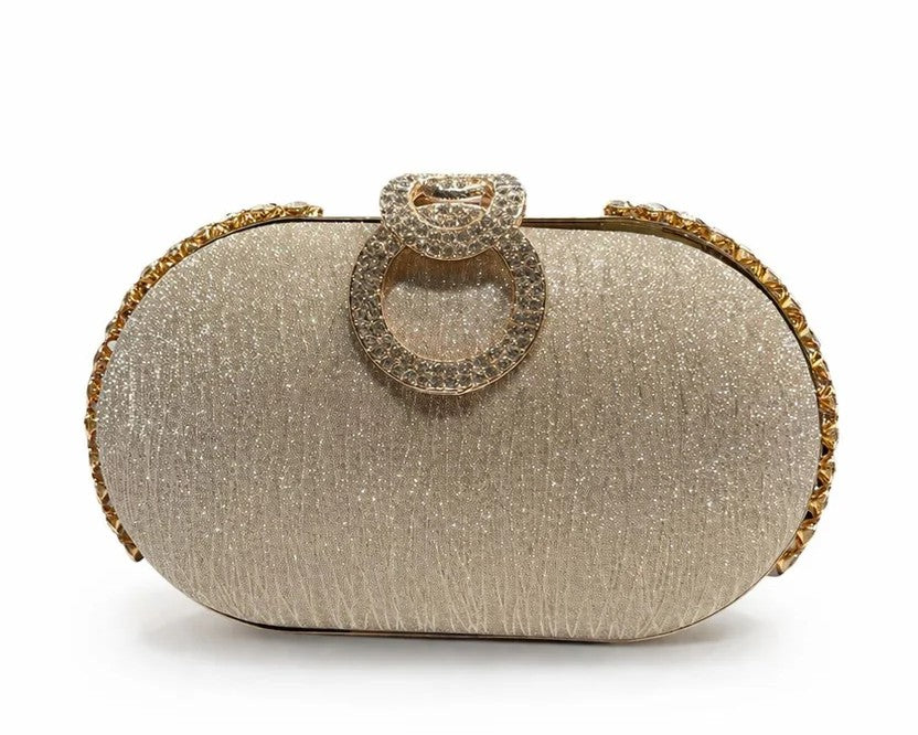 Ring Crystal Clutch