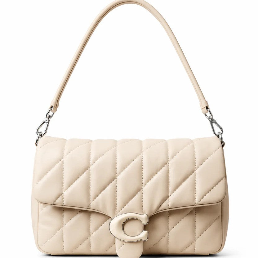 Quilted Shoulder Bag with C-Lock