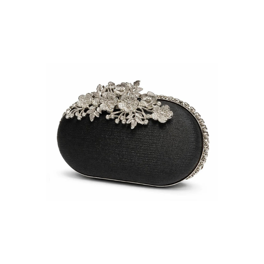 Floral Vine Crystal Clutch