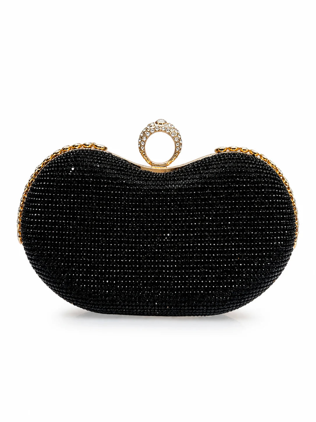 Silver Crystal Evening Clutch