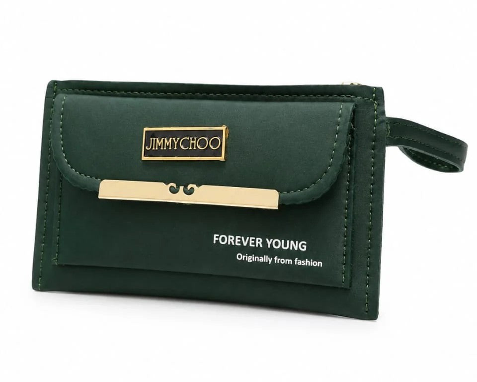 Front Flap Wristlet Clutch Wallet