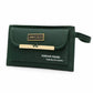 Tan Brown Front Flap Wristlet Clutch Wallet