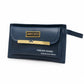 Tan Brown Front Flap Wristlet Clutch Wallet