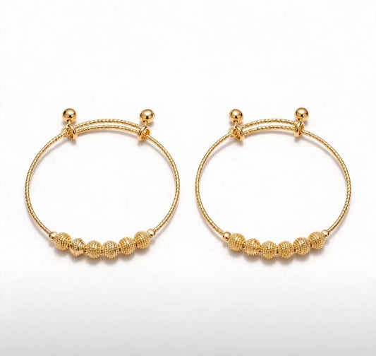 Golden Beaded Hand Bracelet