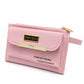 Tan Brown Front Flap Wristlet Clutch Wallet
