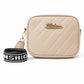 Pink Quilted Crossbody Handbag