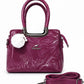 Glossy Shoulder Handbag