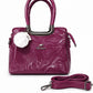 Blush Pink Glossy Shoulder Handbag