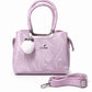 Blush Pink Glossy Shoulder Handbag