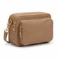Tan Brown Multi Pocket Crossbody Bag