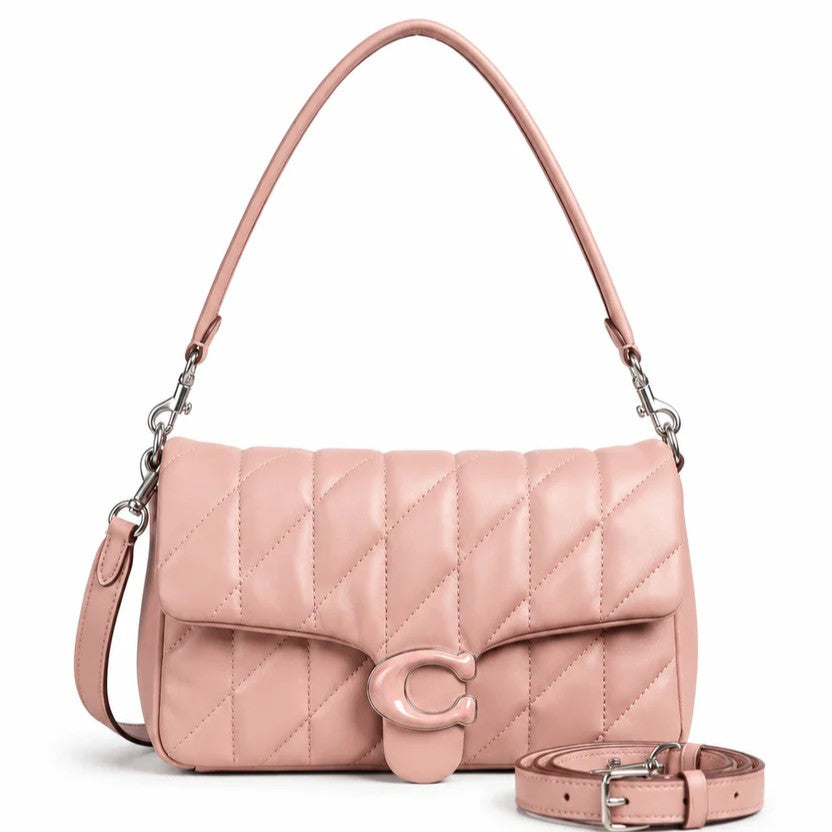 Quilted Shoulder Bag with C-Lock