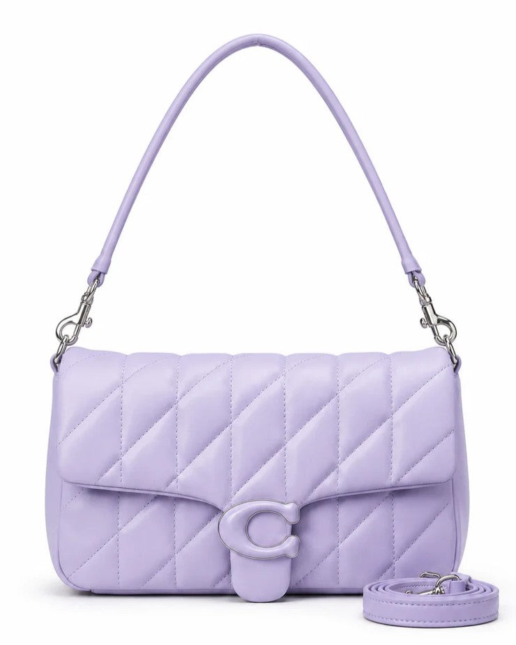Quilted Shoulder Bag with C-Lock