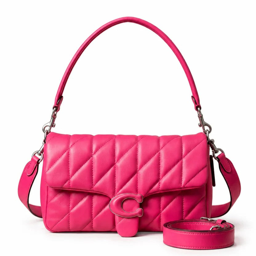 Quilted Shoulder Bag with C-Lock