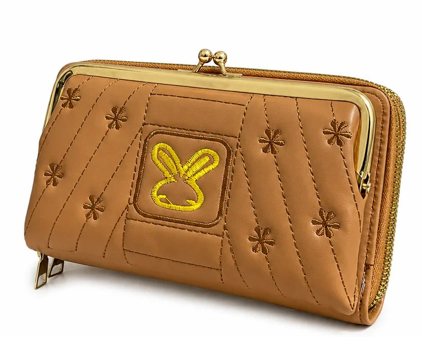Quilted Kiss-Lock Zip Wallet