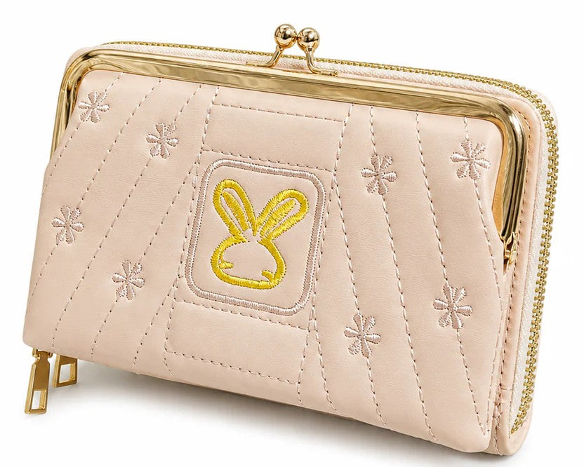 Quilted Kiss-Lock Zip Wallet