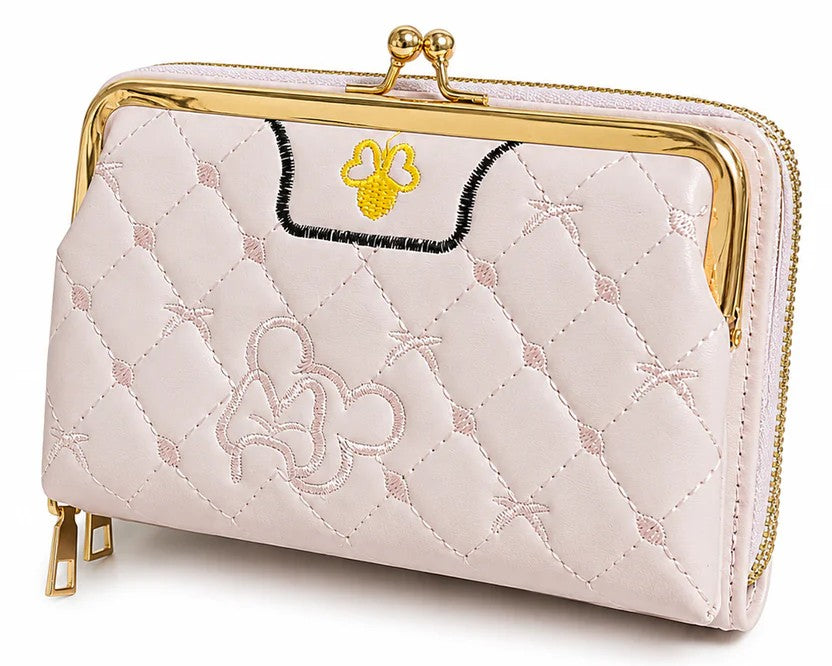 Quilted Kiss-Lock Zip Wallet