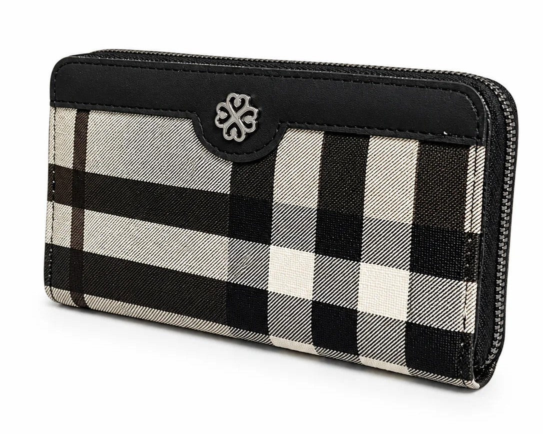 Tartan Zip Wallet