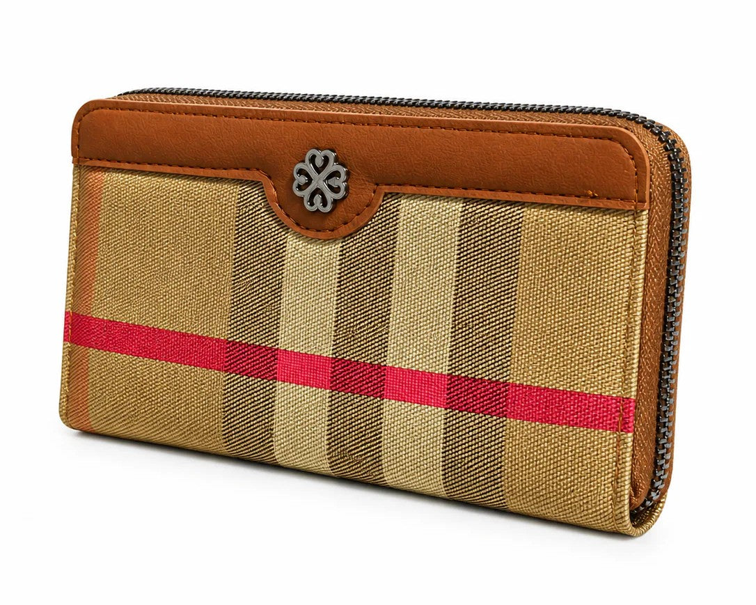 Tartan Zip Wallet