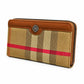Golden Tartan Zip Wallet
