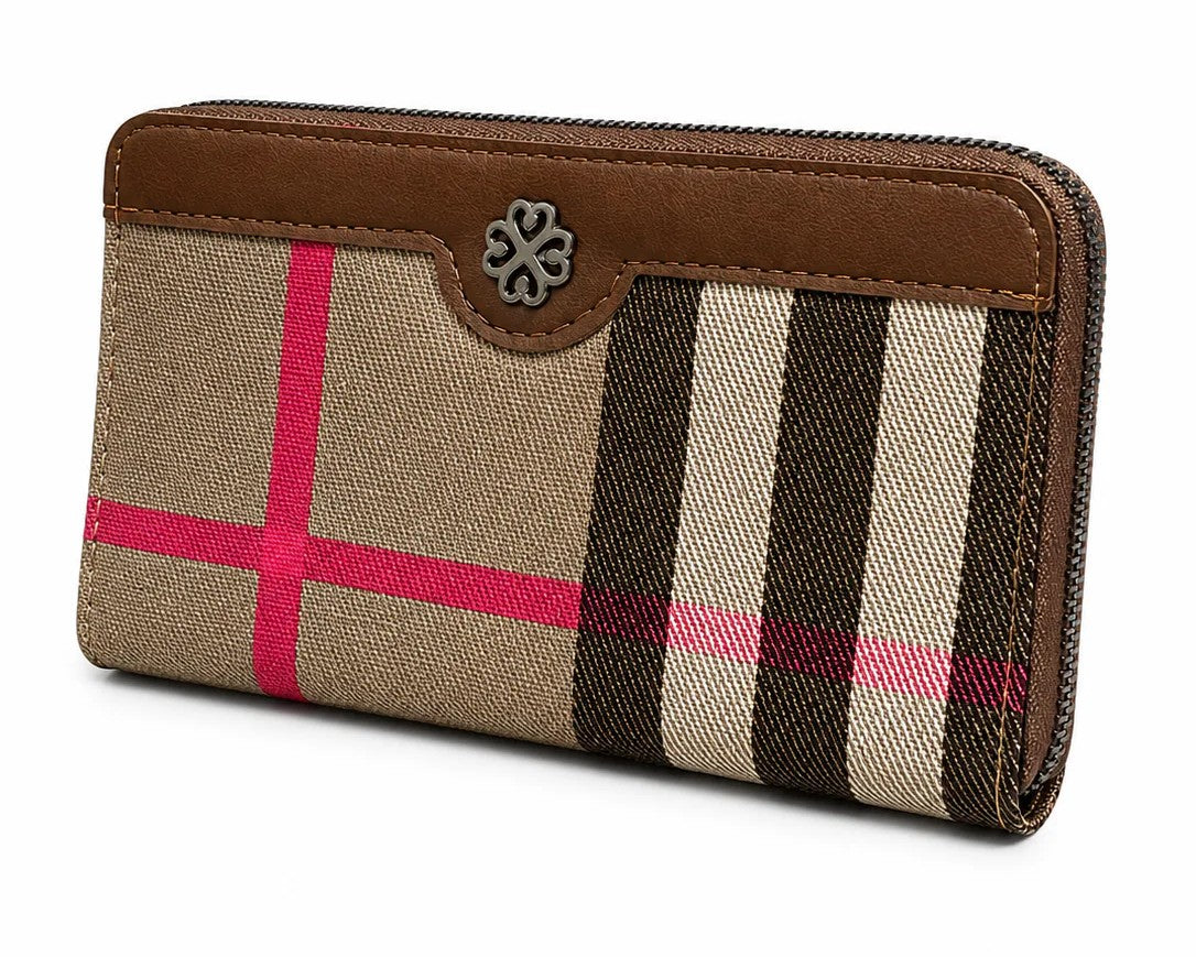 Tartan Zip Wallet