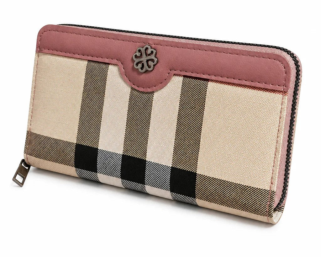 Tartan Zip Wallet