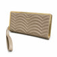 Mint Green Quilted Wristlet Clutch Wallet