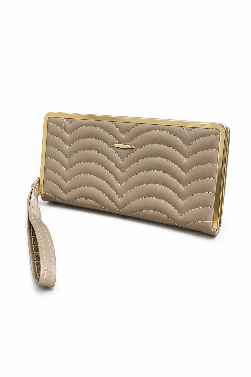 Mint Green Quilted Wristlet Clutch Wallet