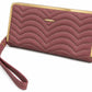 Quilted Wristlet Clutch Wallet