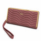 Mint Green Quilted Wristlet Clutch Wallet