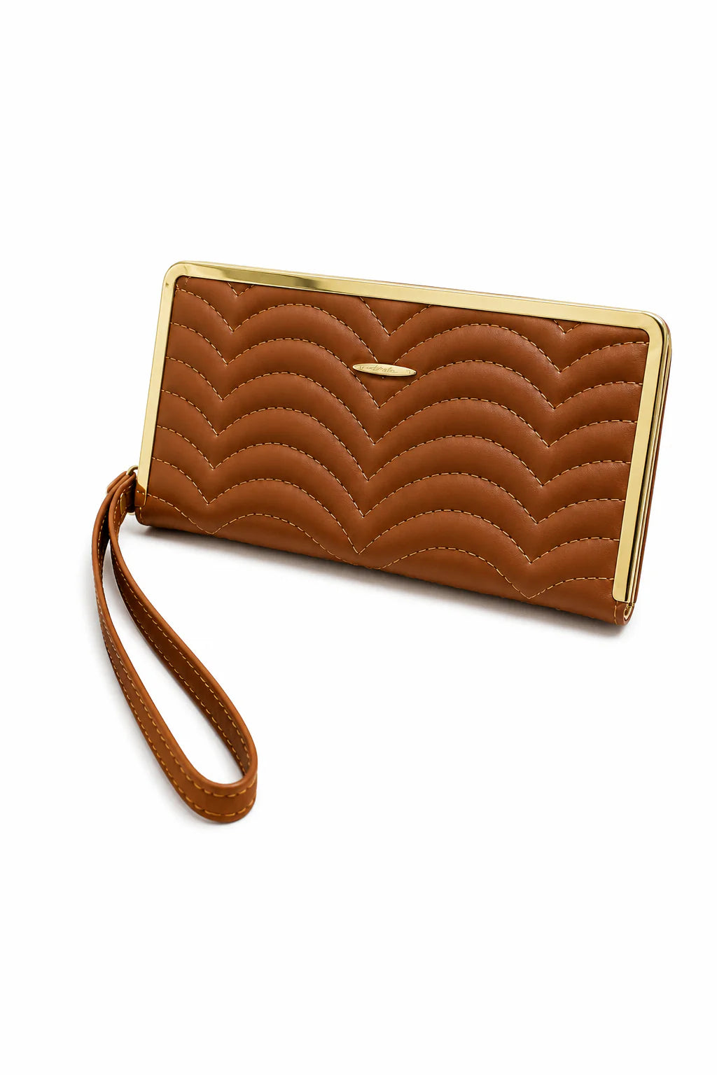 Mint Green Quilted Wristlet Clutch Wallet