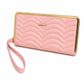 Mint Green Quilted Wristlet Clutch Wallet