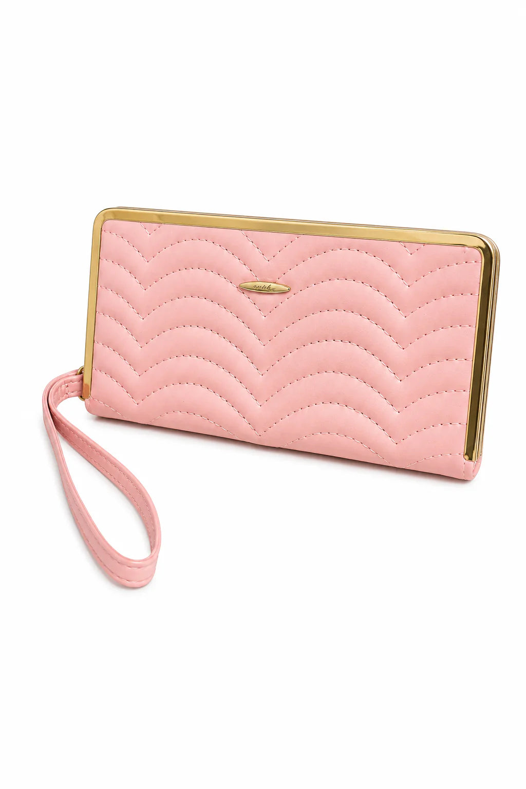 Mint Green Quilted Wristlet Clutch Wallet