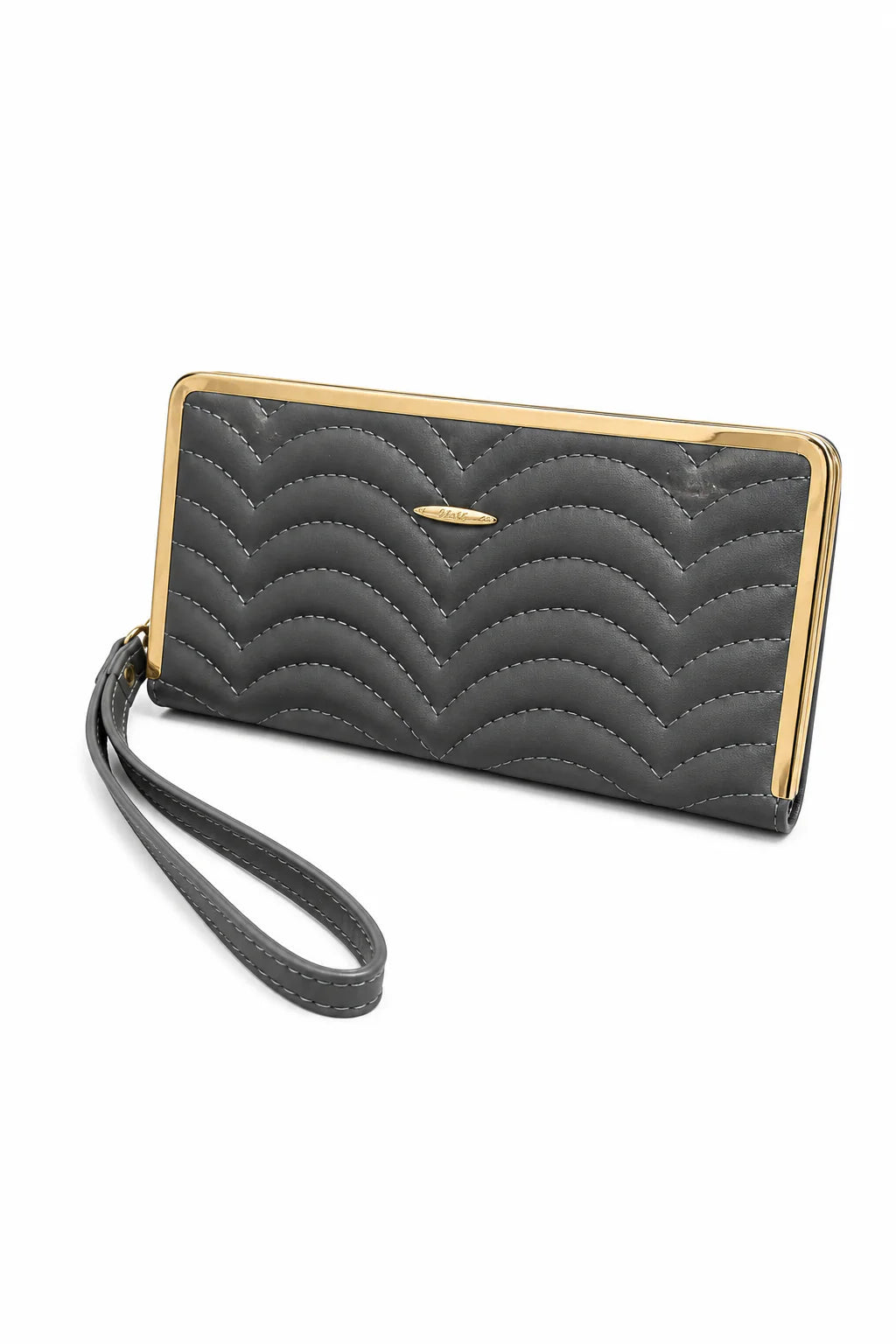 Mint Green Quilted Wristlet Clutch Wallet