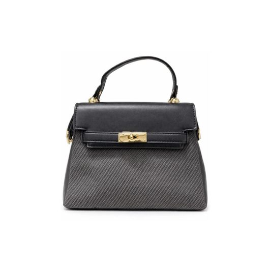 Woven Zip Top Handle Handbag