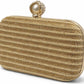 Pearl Clasp Rhinestone Clutch