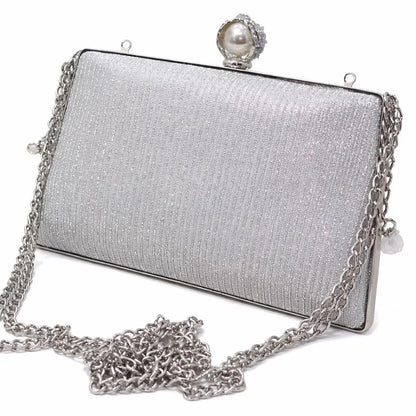 Pearl Clasp Evening Clutch
