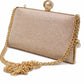 Pearl Clasp Evening Clutch