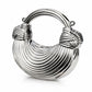 Golden Ribbed Loop Handle Evening Clutch