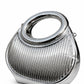 Golden Ribbed Oval Handle Evening Clutch