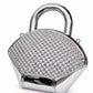 Golden Lock Handle Clutch