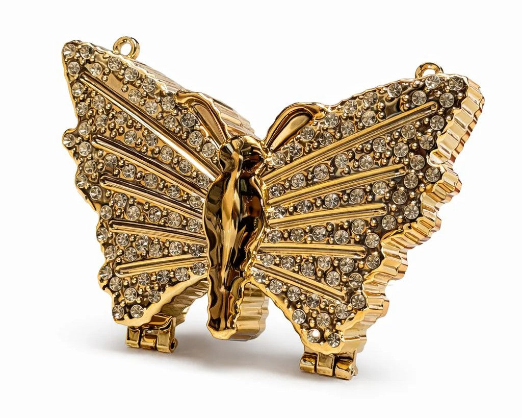 Butterfly Crystal Clutch