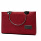 Floral Embossed Top Handle Handbag